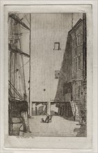 Ship and Elevator, 1878. Creator: Otto H. Bacher (American, 1856-1909).