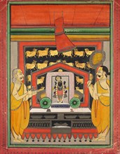 Shri Dvarakanathji of Kankroli (Dubarakanathji), mid-1800s. Creator: Unknown.