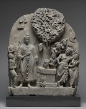 Siddhartha at the Bodhi Tree, 100s-200s. Creator: Unknown.