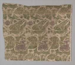 Silk and Gold Textile, 1420-1430. Creator: Unknown.