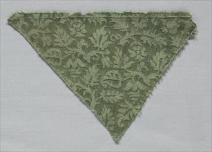 Silk Damask Fragment, 1500s. Creator: Unknown.