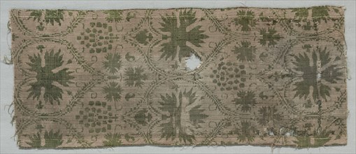 Silk Fragment, c. 1360s-1380s. Creator: Unknown.