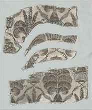 Silk Fragments, 1360-1399. Creator: Unknown.