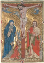 Single Leaf from a Missal: The Crucifixion, c. 1480. Creator: Unknown.