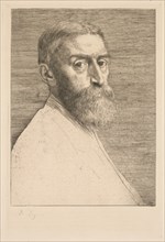 Sir Edward Poynter, 1877. Creator: Alphonse Legros (French, 1837-1911).