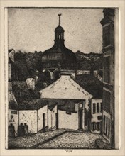 Six Etchings: Notre Dame Street, Pontoise, 1895. Creator: Paul Gachet (French, 1828-1909).