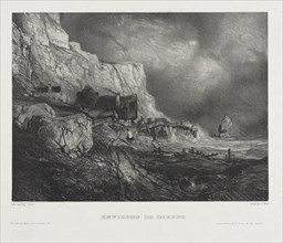 Six Marines: Environs of Dieppe, 1833. Creator: Eugène Isabey (French, 1803-1886); Morlot, Paris and McLean.
