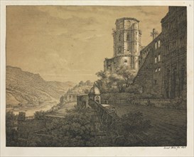 Six Views of Heidelberg Castle: Yard, at the Entrance , 1820. Creator: Ernst Fries (German, 1801-1833); Mohr & Winter, Heidelberg.