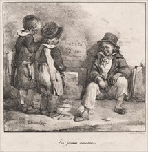 Sketch Book for the Use of Small Children: The Young Amateurs , 1822. Creator: Nicolas Toussaint Charlet (French, 1792-1845); Gihaut.