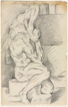Sketch of Anatomical Sculpture (recto) Sketch of Madame Cézanne (verso) , 1881/84. Creator: Paul Cézanne (French, 1839-1906).