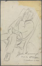 Sketch of John Kavanaugh, 1882. Creator: Frank H. Tompkins (American, 1847-1922).