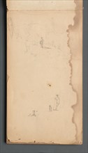 Sketchbook, page 02: Figure in a Landscape with Dog, 1859. Creator: Sanford Robinson Gifford (American, 1823-1880).