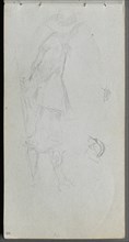 Sketchbook, page 05: Figure Study. Creator: Ernest Meissonier (French, 1815-1891).