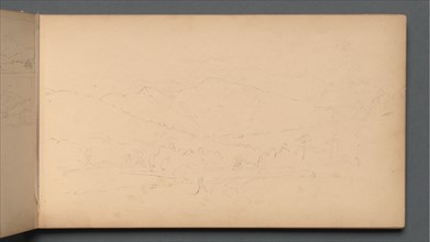 Sketchbook, page 10: Carter Mountian (?), 1859. Creator: Sanford Robinson Gifford (American, 1823-1880).
