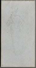 Sketchbook, page 15: Study of a Soldier. Creator: Ernest Meissonier (French, 1815-1891).