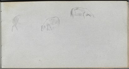 Sketchbook, page 20: Animal Study. Creator: Ernest Meissonier (French, 1815-1891).