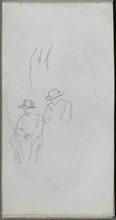Sketchbook, page 32: Study of Figures. Creator: Ernest Meissonier (French, 1815-1891).