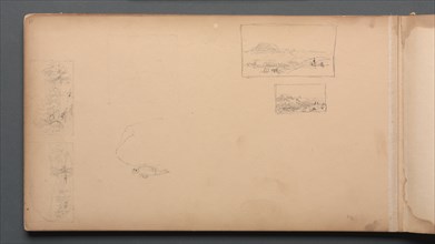Sketchbook, page 37: Maine Landscape Vignittes, 1859. Creator: Sanford Robinson Gifford (American, 1823-1880).