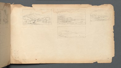 Sketchbook, page 40: Maine Landscape, 1859. Creator: Sanford Robinson Gifford (American, 1823-1880).