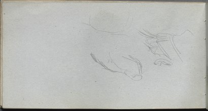 Sketchbook, page 72: Figure Study. Creator: Ernest Meissonier (French, 1815-1891).