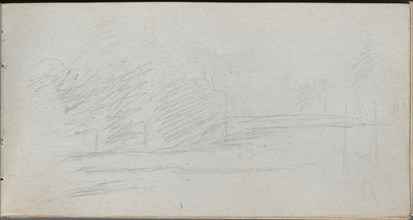 Sketchbook, page 78: Landscape Study. Creator: Ernest Meissonier (French, 1815-1891).
