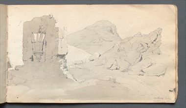 Sketchbook: "Ruin", 1814. Creator: Samuel Prout (British, 1783-1852).