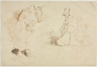 Sketches: Figures and Animals. Creator: Thomas Gainsborough (British, 1727-1788).