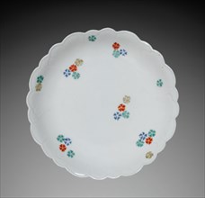 Small Dish with Flower Petal Decoration: Kakiemon Type, late 17th century. Creator: Unknown.
