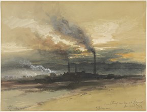 Smelting Works at Denver, 1892. Creator: Thomas Moran (American, 1837-1926).