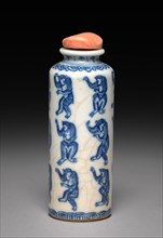 Snuff Bottle with Stopper, 1723-1735. Creator: Unknown.