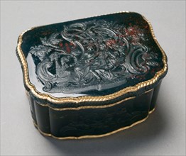 Snuff Box, c. 1750. Creator: Johannes George Klette, attributed to ; Carl Gustav Klingstedt (Swedish, 1657-1734).