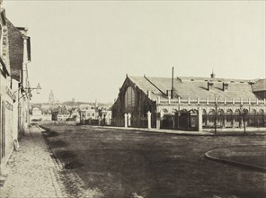 South Gable of the Boulogne Railway Station, c. 1855. Creator: Édouard Baldus (French, 1813-1889); Baron James de Rothschild.
