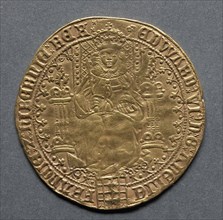 Sovereign of Thirty Shillings (obverse), 1550-1553. Creator: Unknown.