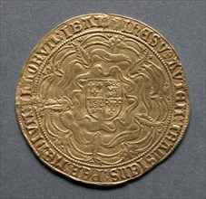 Sovereign of Thirty Shillings (reverse), 1550-1553. Creator: Unknown.