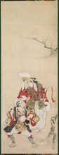 Spring Dancers (Manzai), 18th century. Creator: Miyagawa Ch?shun (Japanese, 1683-1753).