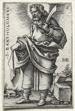 St. Bartholomew, 1545-1546. Creator: Hans Sebald Beham (German, 1500-1550).