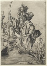 St. Christopher. Creator: Martin Schongauer (German, c.1450-1491).
