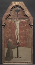 St. Francis Kneeling before Christ on the Cross, 1437-1444. Creator: Sassetta (Italian, 1392-1450).