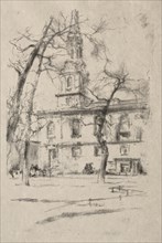 St. Giles-in-the-Fields, 1896. Creator: James McNeill Whistler (American, 1834-1903).