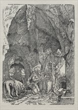 St. Jerome in the Cave, c. 1513-15. Creator: Albrecht Altdorfer (German, c. 1480-1538).