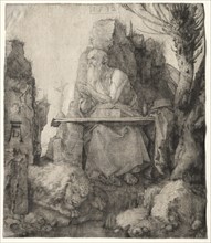 St. Jerome Seated Near a Pollard Willow, 1512. Creator: Albrecht Dürer (German, 1471-1528).