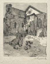 St. Julien le Pauvre: Le Portail. Creator: Auguste Louis Lepère (French, 1849-1918).
