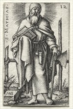St. Matthew, 1545-1546. Creator: Hans Sebald Beham (German, 1500-1550).