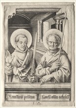 St. Paul and St. Thomas. Creator: Israhel van Meckenem (German, c. 1440-1503).