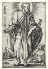 St. Simon Peter, 1545-1546. Creator: Hans Sebald Beham (German, 1500-1550).