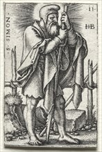 St. Simon, 1545-1546. Creator: Hans Sebald Beham (German, 1500-1550).