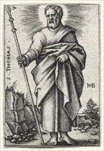 St. Thomas, 1545-1546. Creator: Hans Sebald Beham (German, 1500-1550).