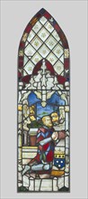 Stained Glass Panel Pair with Male Donor and Female Donor, c. 1480. Creator: Unknown.