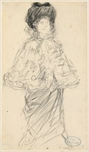 Standing Woman, c. 1900. Creator: Charles Paul Renouard (French, 1845-1924).