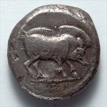 Stater: Boar (obverse), 500-450 BC. Creator: Unknown.